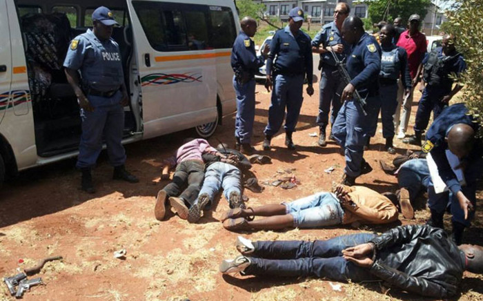FILE: Police arrested five suspects in the Centurion Mall robbery on 17 October 2014. Picture: Eblockwatch Facebook page.