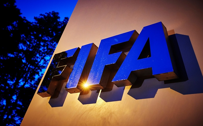 The Fifa logo is pictured at the Fifa headquarters on 2 June, 2015 in Zurich. Picture: AFP.