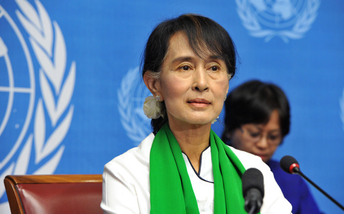 FILE: Aung San Suu Kyi departed on Sunday 8 December 2019 for the UN’s top court in The Hague to defend Myanmar against charges of genocide of the Rohingya Muslims . Picture: United Nations Photo
