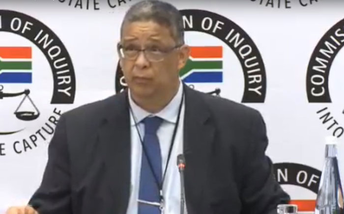 FILE: A screengrab of Robert McBride giving testimony at the state capture commission on 11 April 2019.