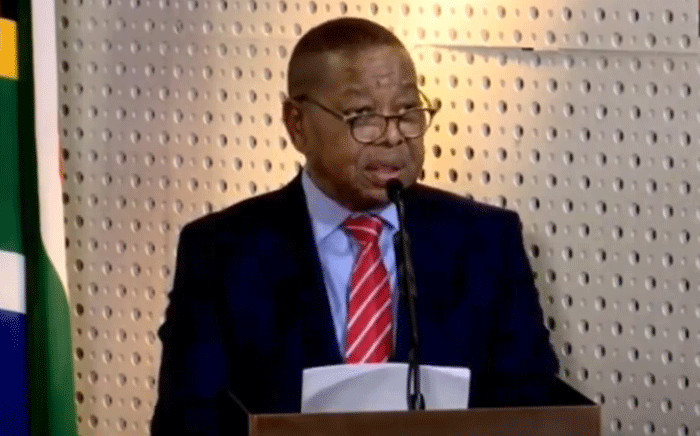 Higher Education Minister Blade Nzimande gives an update on plans around the saving the 2020 academic year. Picture: YouTube screengrab.