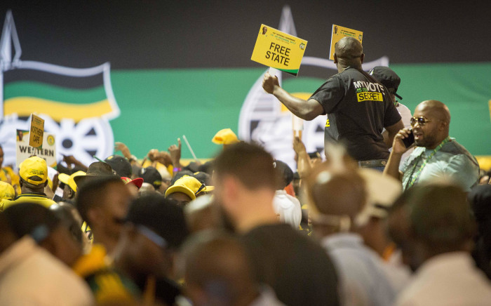 Supporters sing and dance at the party's 54th conference on 18 December 2017. Picture: Thomas Holder/EWN.