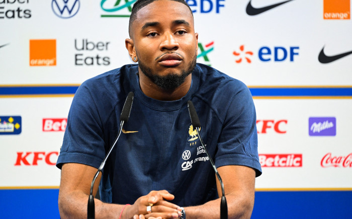 French forward Christopher Nkunku gives a press conference during the preparation of the French squad for the upcoming UEFA Euro 2024 football tournament qualifying matches, in Clairefontaine in 10 June 2023. Picture: Bertrand GUAY / AFP