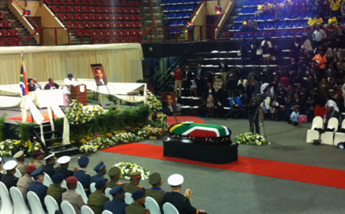 The funeral service of former Minister of Cooperative Governance and Traditional Affairs Sicelo Shiceka, on 12 May 2012. Picture: Phakamile Hlubi/EWN 