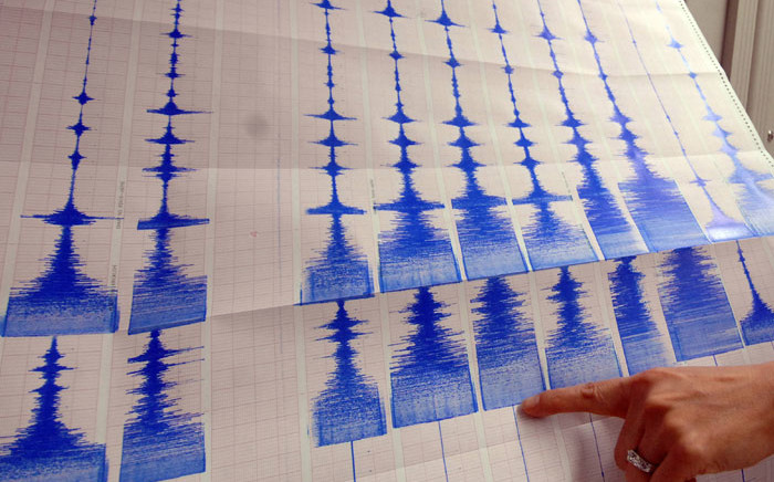 FILE: A seismograph takes readings of an earthquake. Picture: AFP.