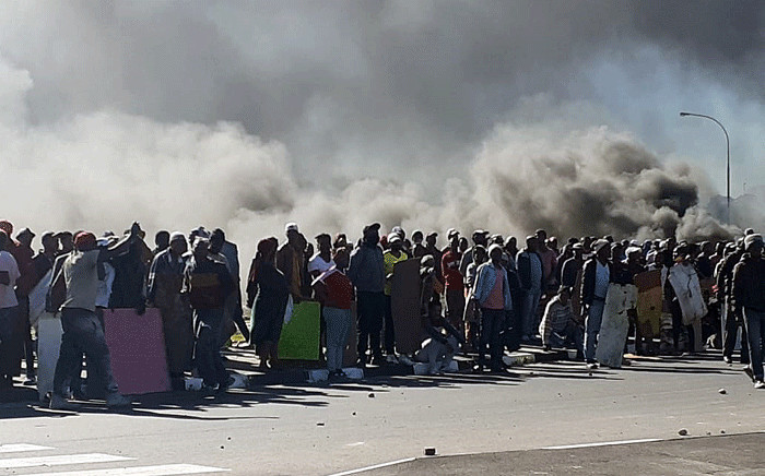 Kraaifontein protesters seen on 1 August 2020 during a protest. Picture: Supplied.