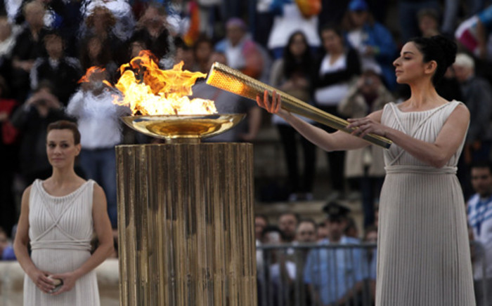 The 2012 Olympic Flame. Picture: AFP