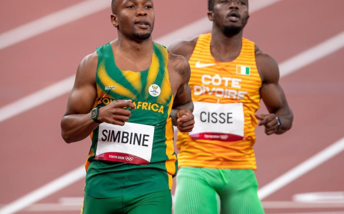 Akani Simbine has qualified for the 100m final at the Tokyo Olympics after finishing fourth in his semi-final heat on Sunday, 01 August 2021. Picture: Twitter/@TeamSA2020