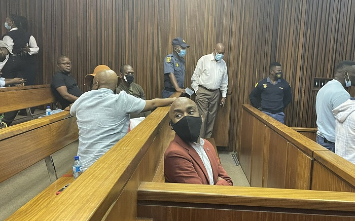 Ntuthuko Shoba in the dock on 26 January 2022. He is accused of masterminding the murder of Tshegofatso Pule. Picture: Kgomotso Modise/Eyewitness News