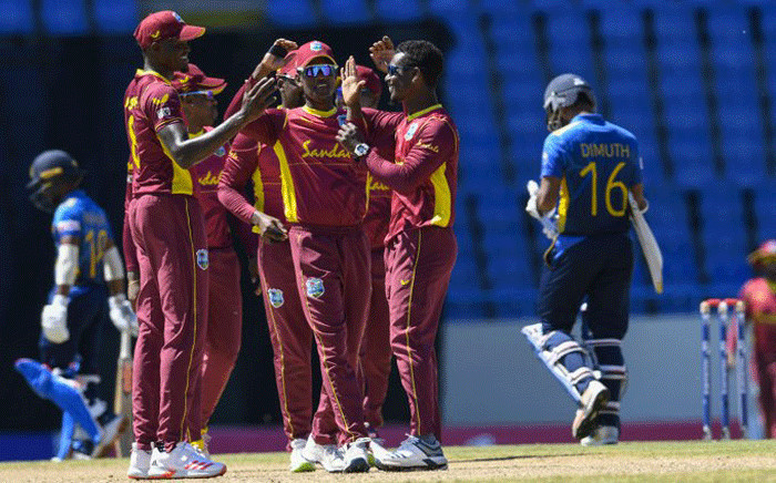 West Indies beat Sri Lanka by five wickets on 14 March 2021. Picture: @ICC/Twitter.