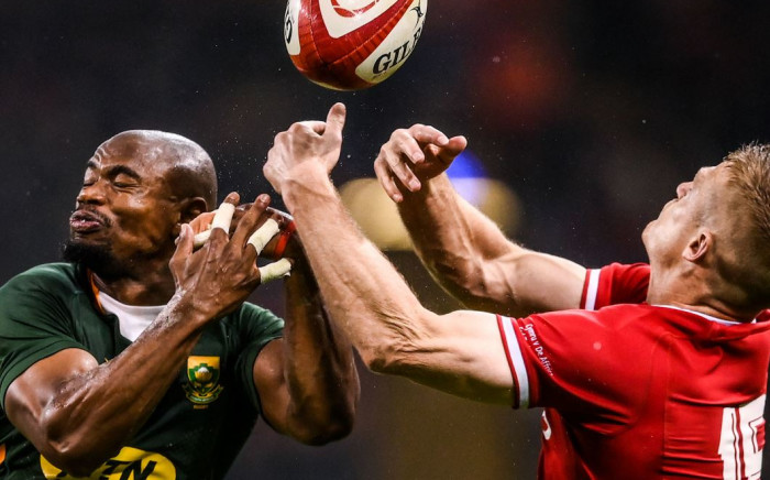 Springboks claim their first win of the Castle Lager Outgoing Tour against Wales. Picture: @Springboks/Twitter.