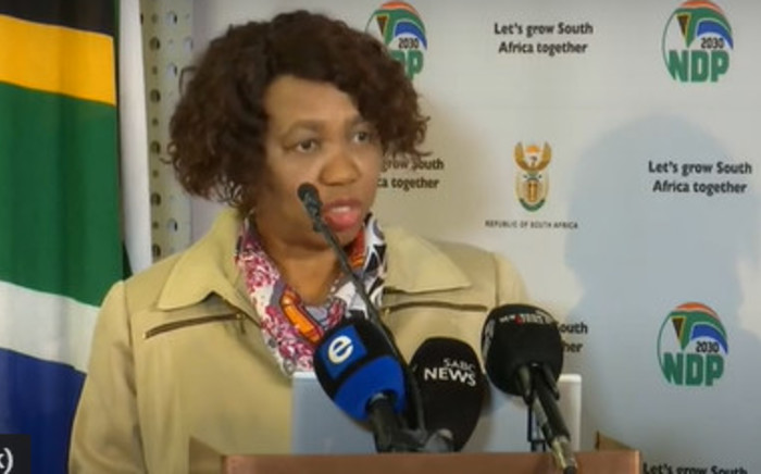 Basic Education Minister Angie Motshekga gave an update on her department's preparedness for the next phase of teaching and learning on Saturday, 24 July 2021. Picture: Screengrab