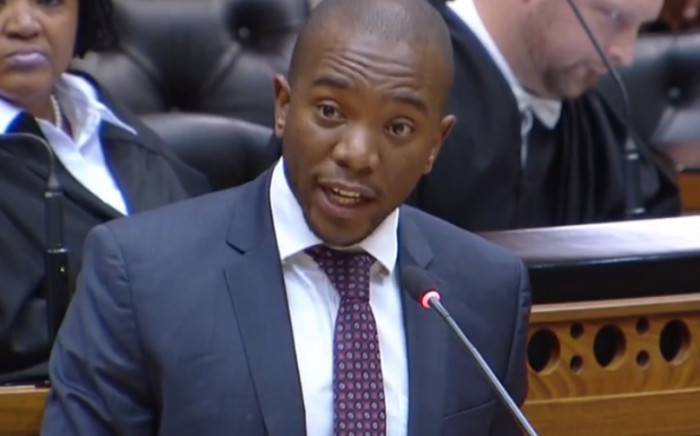 FILE: National Assembly speaker has informed Mmusi Maimane that the impeachment motion will not be debated. Picture: YouTube