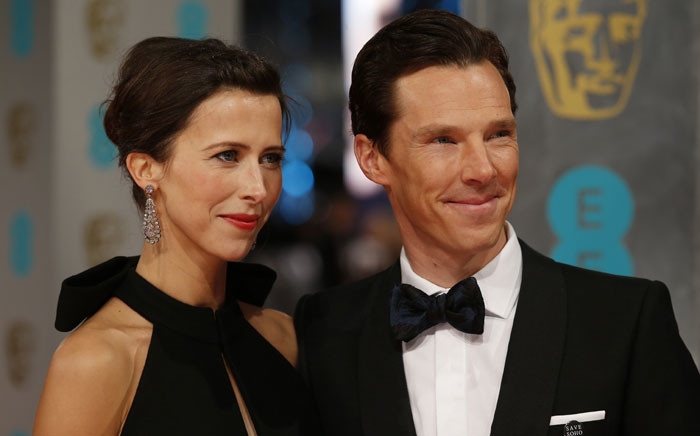 FILE: British actor Benedict Cumberbatch (R) and Sophie Hunter. Picture: AFP