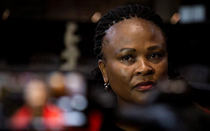 Public Protector Busisiwe Mkhwebane at the Constitutional Court in Johannesburg on 22 July 2019. Picture: Sethembiso Zulu/EWN