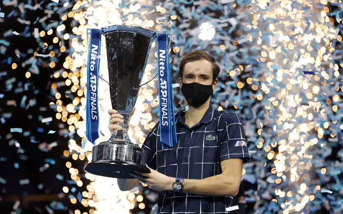 Daniil Medvedev Beat Dominic Thiem to win the ATP Finals title on 22 November 2020. Picture: @atptour/Twitter