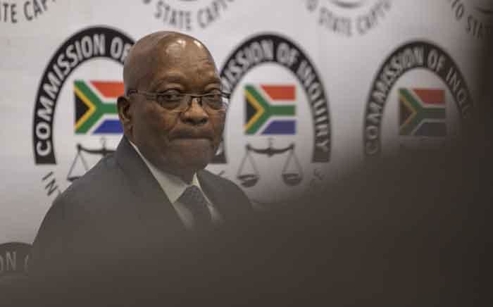 Former President Jacob Zuma at the state capture commission on 16 July 2019. Picture: Abigail Javier/EWN