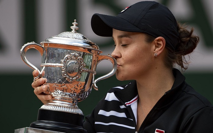 French Open tennis champion Ash Barty. Picture: @Ashbar96/Twitter