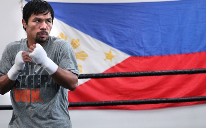 FILE: The Pacman will receive 40% of the money split in a fight that could gross up to $400 million. Picture: Manny Pacquiao Facebook Page.