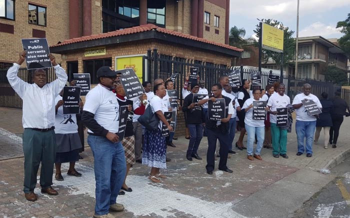 FILE: Public Servants Association members picketing in Johannesburg. Picture: @PSA_Union/Twitter.