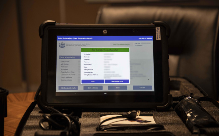 The new Voter Management Device that will be used to improve data capturing of voters for elections in South Africa. Picture: Abigail Javier/Eyewitness News
