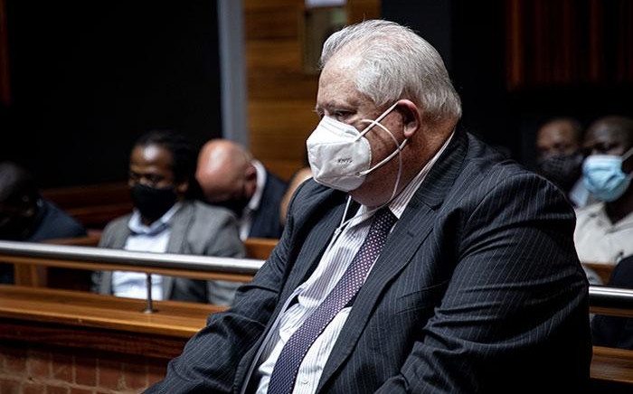 Former Bosasa COO Angelo Agrizzi appears in the Palm Ridge Magistrates Court on 14 October 2020. Agrizzi was denied bail in his corruption and bribery case. Picture: Xanderleigh Dookey/EWN