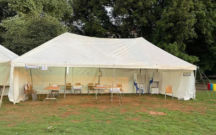 An IEC voting station at Joubert Park in Johannesburg on 1 November 2021. Picture: Mia Lindeque/Eyewitness News