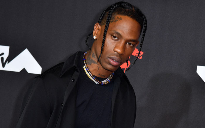 In this file photo taken on 12 September 2021 US rapper Travis Scott arrives for the 2021 MTV Video Music Awards at Barclays Center in Brooklyn, New York. Picture: ANGELA WEISS/AFP