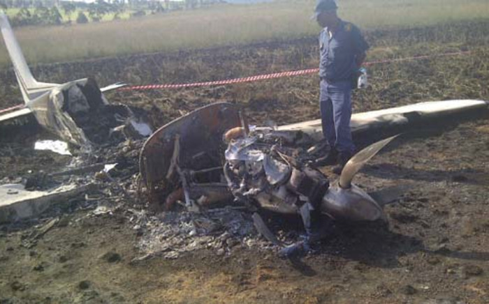One person has been killed in an aircraft accident in Orient Hills in Magaliesburg this afternoon. Picture: Lesego Ngobeni/EWN.