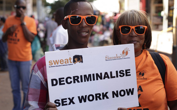 FILE: Members of the Sex Workers Education and Advocacy Taskforce (Sweat) demand decriminalisation of sex work. Picture: Sweat