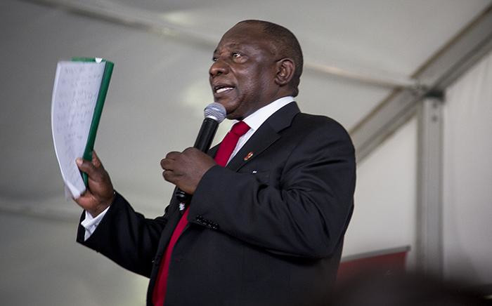 Deputy President Cyril Ramaphosa delivered an address during a World Aids Day event in Daveyton, east of Johannesburg, on 1 December 2016. Picture: Reinart Toerien/EWN