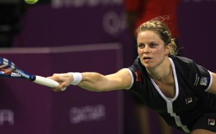 Kim Clijsters of Belgium during the WTA Championships final tennis match in Doha on 31 October 2010. Picture: AFP 