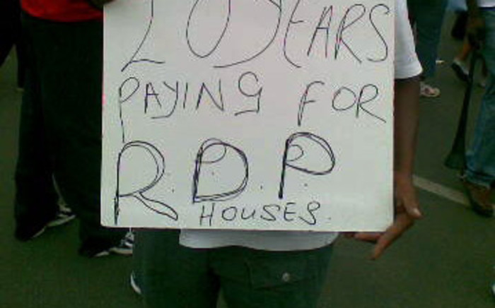 FILE: Residents demonstrate over RDP houses. Picture: EWN