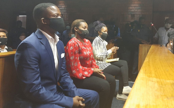 Pastor Shepherd Bushiri, his wife, Mary, and one of his co-accused appear in the Pretoria Magistrates Court on 4 November 2020. Picture: Kgomotso Modise/EWN
