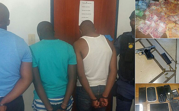 Police seized several items after a business robbery in Kakamas, in which three suspects were also arrested. Picture: @SAPoliceService.