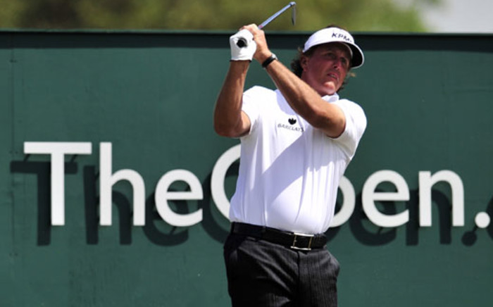 US golfer Phil Mickelson in action at the 2013 British Open Golf Championship in July. Picture: AFP/GLYN KIRK