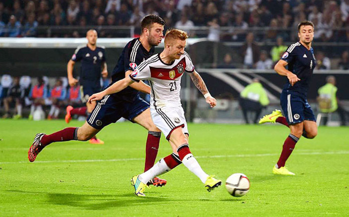 FILE: Germany's Marco Reus during the Uefa Euro 2016 qualifying match against Scotland. Picture: Official Germany Football Twitter account.