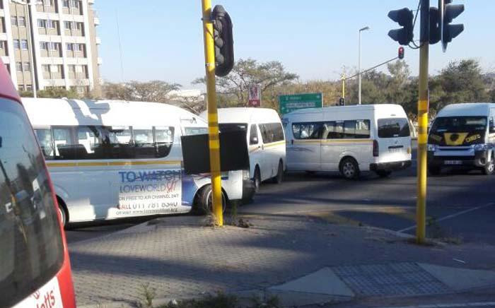 FILE: Taxi's blocking the entrance to the Midrand Gautrain station. Picture: Khumu Thema/EWN