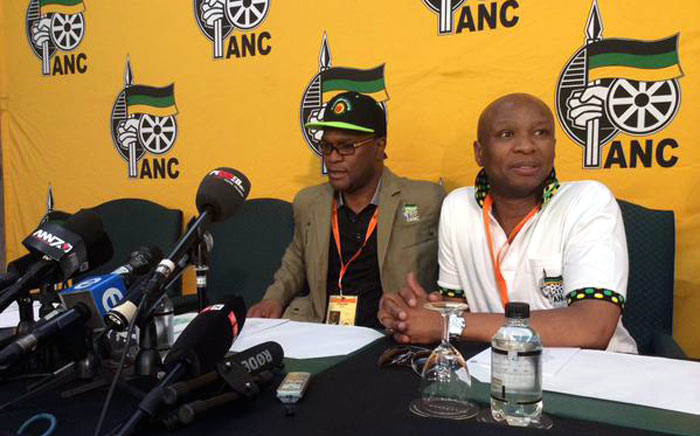 Arts and Culture Minister Nathi Mthethwa outlines how the ANC has been discussing certain issues at its National General Council on Saturday 10 October 2015. Picture: @MyANC via Twitter