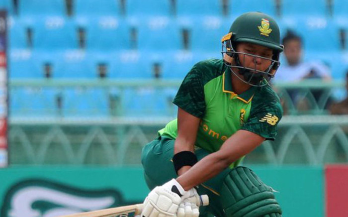 Lara Goodall got her half-century off just 60 balls - the second of her career. Picture: Twitter @OfficialCSA.

