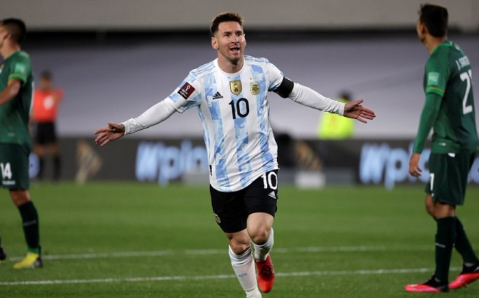 A record-breaking hat-trick from Lionel Messi earned Argentina a 3-0 home win over Bolivia in the 2022 World Cup qualifiers on 9 September 2021. Picture: @FIFAWorldCup/Twitter.