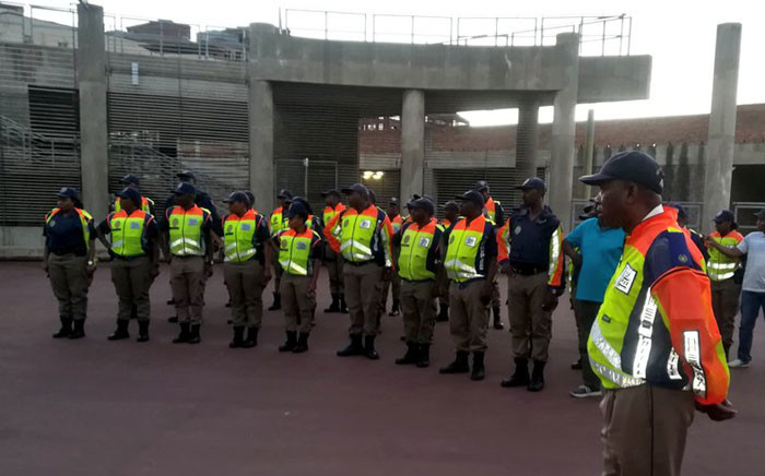 Johannesburg Metro Police Department officials. Picture: @AsktheChiefJMPD/Twitter