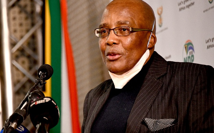 Home Affairs Minister Aaron Motsoaledi at a media briefing on 25 October 2021. Picture: GCIS.