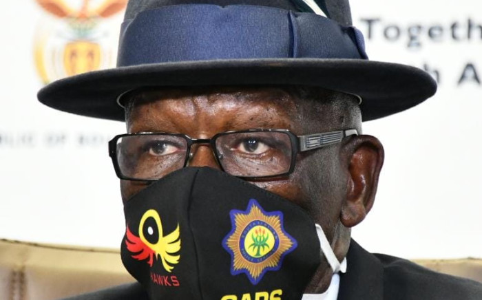 FILE: Police Minister Bheki Cele during a media briefing in Pretoria on 22 May 2020. Picture: Twitter