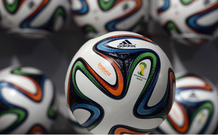 A picture taken on 5 December, 2013 in Paris, shows the official ball of the 2014 World Cup, "The Brazuca". The ball, weighing 437 grams, underwent two and half years of testing by 600 players and 30 teams throughout the world. Picture: AFP. 