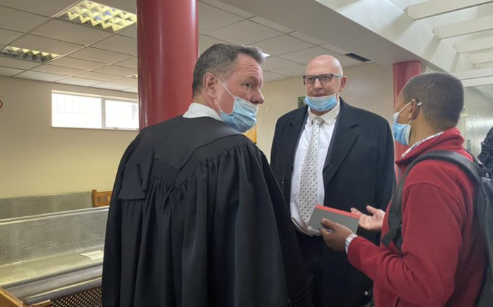FILE: The lawyers representing the accused in the Charl Kinnear murder case arrive at the Bishop Lavis court on Friday, 25 September 2020. Picture: Shamiela Fisher/EWN