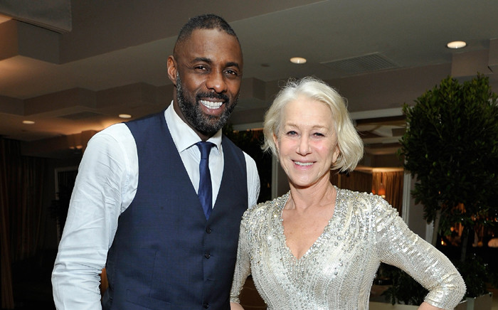 Actors Idris Elba and Helen Mirren attend the Weinstein Company & Netflix’s 2016 SAG after party hosted by Absolut Elyx at Sunset Tower on 30 January, 2016 in West Hollywood, California. Picture: AFP.