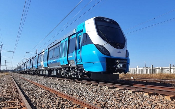 One of the new 100 locally manufactured trains. Picture: Fikile Mbalula/Twitter