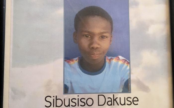 A portrait of Sibusiso Dukase memorialized in his family home in Imizamo Yethu, Hout Bay. Picture: Jarita Kassen/EWN