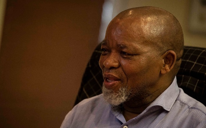 Energy Minister Gwede Mantashe at his media briefing in Pretoria on Wednesday, 2 March 2022. Picture: Abigail Javier/Eyewitness News.
